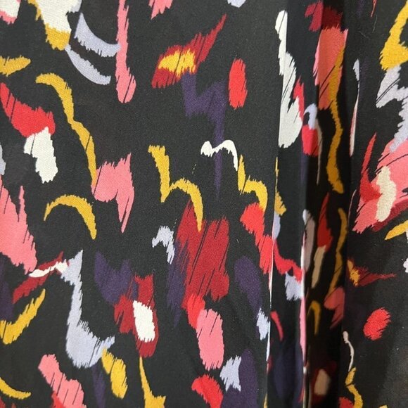 A.L.C Black Red Tianna Midi Wrap Dress $695 - Picture 11 of 11